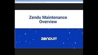 Zendu Maintenance Solution Overview