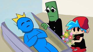 Blue Funeral | Sad Story Rainbow Friends Animation FNF / Antoons