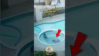 8-Year Old's Hair Got Stuck Underwater