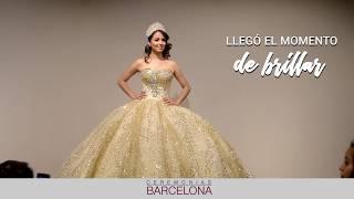 VESTIDO 15 AÑOS DORADO GLITTER  - Ceremonias Barcelona