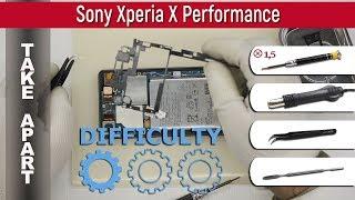 How to disassemble  Sony Xperia X Performance F8131 Take apart Tutorial