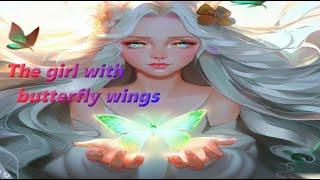 The girl with butterfly wings - In fairy tales