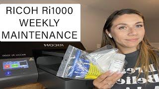 RICOH Ri1000 WEEKLY MAINTENANCE | RICOH DTG | DTG PRINTER #dtg #ricohri1000 #ricohdtg #dtgprinter #3