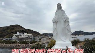 Travelling Dazaifu intersection to Nagasaki / visiting Giant statue of The Virgin Mary on the Cape.