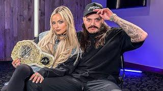 Liv Morgan and “Dirty” Dominik Mysterio sit down for an exclusive interview before Bad Blood