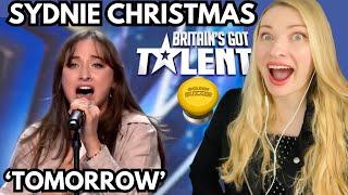 Vocal Coach Reacts: SYDNIE CHRISTMAS 'Tomorrow' Golden Buzzer BGT Audition - In Depth Analysis!