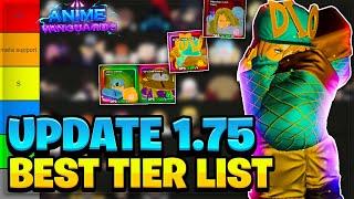 The BEST Update 1.75 TIER LIST! In Anime Vanguards (Best Units & Meta)