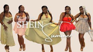 Calling all pretty girls!!! A classy OUTSIDE summer 2025!! SHEIN Sun Dress Size Large try on