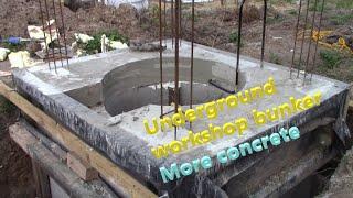 Underground bunker workshop, topping off the shaft