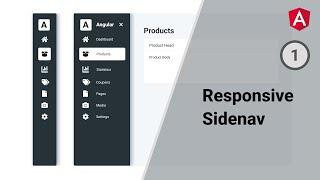 Animated Responsive Sidenav in Angular | Part 1 | Responsive Sidenav