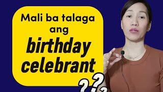 CELEBRANT or CELEBRATOR (Mali ba ang 'Birthday Celebrant'?)