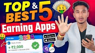 Top 5 Real Money Earning Apps Without Investment ( FREE Earn ₹5000/- Day ) How To Earn Money 2025