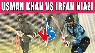 Irfan Khan Niazi and Usman Khan batting practice video in Pak team camp