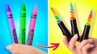 RAINBOW HACKS AND CRAFTS || Colorful DIY’s And Crafts For Any Occasion By 123 GO! GOLD