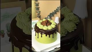 Rich matcha cream + coffee cake  #matcha#coffeecake#cake#shorts#chocolatecake#trendingshorts#dessert
