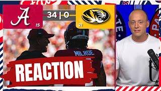 Alabama Beats Missouri - Josh Pate Rapid Reaction