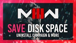 MW3 Save Disk Space | Simple Tips | Remove Old DLC/Copies | Managing Install