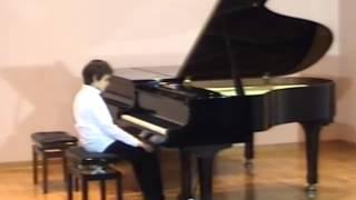 Young pianist Milos Grncaroski, Serbia