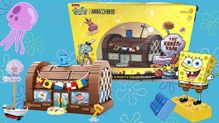 Speed building NEW! “SpongeBob SquarePants” “the Krusty Krab” Original AREA-X AB0027 LEGO compatible