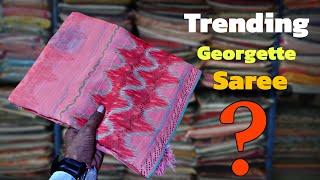 पार्टी वियर जॉर्जेट सारीज || New Georgette saree collection | chiffon saree | #georgettesaree