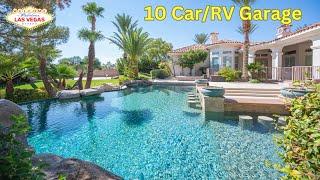 10 Car/RV Garage Home For Sale Las Vegas | $2.7M | 5,484 sqft | .88 acre | Pool/Spa