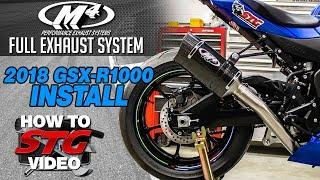 M4 Suzuki GSXR 1000 2017-2018 Full Exhaust System Install | SportbikeTrackGear.com