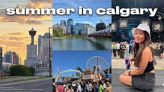 summer days in calgary vlog: calgary stampede, bow river & festivals