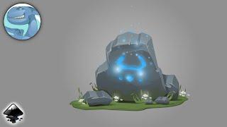 Magic stone - Inkscape art - Process of creation