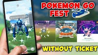 Best trick to play Go Fest 2024 without Ticket | Play Go fest from home | Pokemon Go Shiny Necrozma