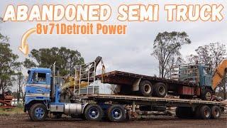 Abandoned Semi truck (PART 1) Detroit Diesel 8v71