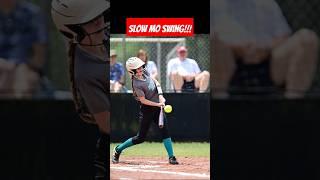 Slow Motion Swing Perfection  #SoftballBeauty