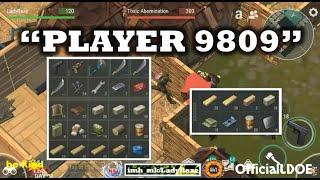 "PLAYER 9809" base raided with tanning rack to block  | no C4 needed  - Last Day On Earth: Survival