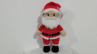 santa Claus crochet amigurumi tutorial completo en el canal