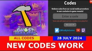 *NEW CODES* [‍VACUUM CHANGES] Ghost Simulator ROBLOX | ALL CODES | JULY 28, 2024