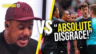 Gabby Agbonlahor RAGES at refereeing in Aston Villa v Man Utd & reads out FURIOUS letter to PGMOL!