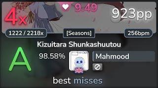 9.5⭐ Mahmood | Camellia feat. Nanahira - Kizuitara Shunkashuutou [Seasons] 98.58% | 923pp 4 - osu!