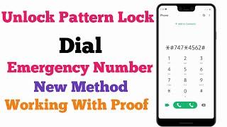  Live Proof - Unlock Pattern In Emergency Mode Without Data Loss | Pattern Lock Remove