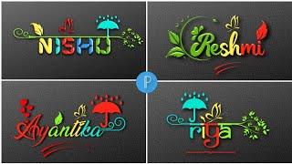 Create Stylish Name logo design  | pixellab Name editing | stylish name design in pixellab