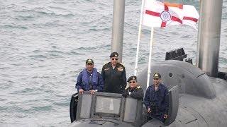 Indian Navy nuclear-powered Submarine INS Chakra (Nerpa K-152) at Sea