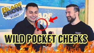 WICKED POCKET CHECKS AT BLADE SHOW 2024 | People’s Everyday Carry!? + Never Before Seen Gear!!!