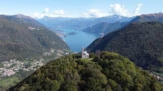 Eremo di S.Zeno (Como Lake) E-Bike Drone View