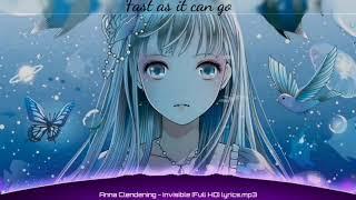 Nightcore - Invisible by Anna Clendening