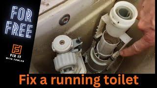 How to Quickly FIX a Running Toilet with push button