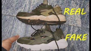 Nike Air Huarache original vs fake. How to spot fake Nike Huarache sneakers