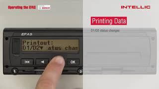 EFAS Tachograph Intellic 07 Printing Data