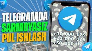 TELEGRAMDA SARMOYASIZ PUL ISHLASH️. Odiy bot orqali vazifalar bajarib