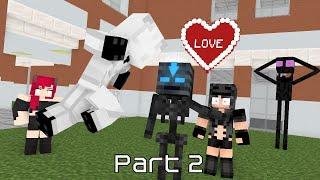 Monster School: entity 303 sad love story Part 2   Minecraft Animation