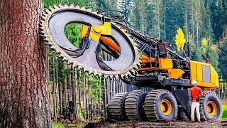 Extreme Dangerous Fastest Big Chainsaw Cutting Tree Machines | Monster Stump Removal Excavator #32