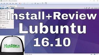 How to Install Lubuntu 16.10 + Review + VMware Tools on VMware Workstation Tutorial [HD]