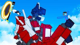 We Create Portals to Beat Up Optimus Prime and Everything Goes Wrong in People Playground!